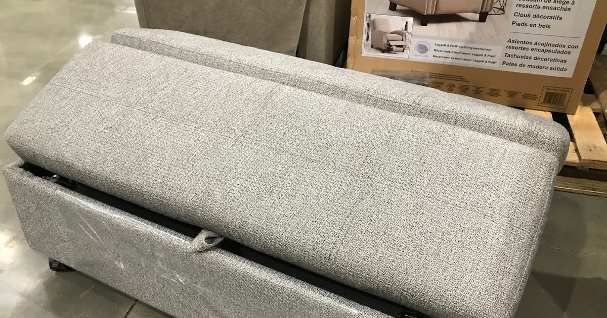 Synergy Home Furnishings Fabric Sleeper Ottoman Costco Weekender