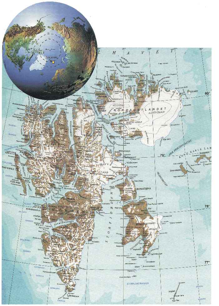 MAPS OF SVALBARD NORWAY - SvalbardInTheArcticMaps 