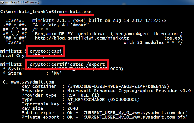 Windows: Exportar certificado digital no exportable