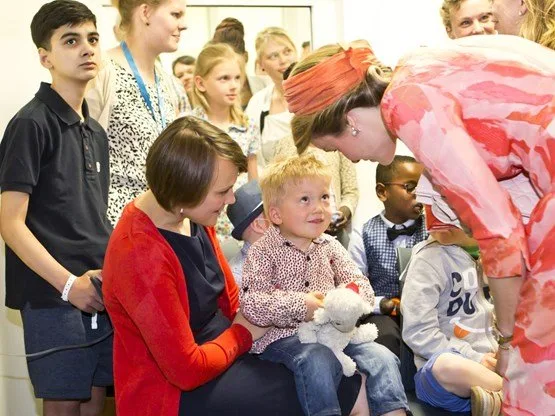 Queen Mathilde of Belgium attended the inauguration of the maternity and children’s wing at the Universitair Ziekenhuis Antwerpen (UZA) hospital