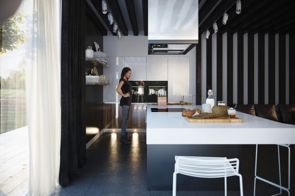 Hogares Frescos: Cocinas Modernas con Contraste