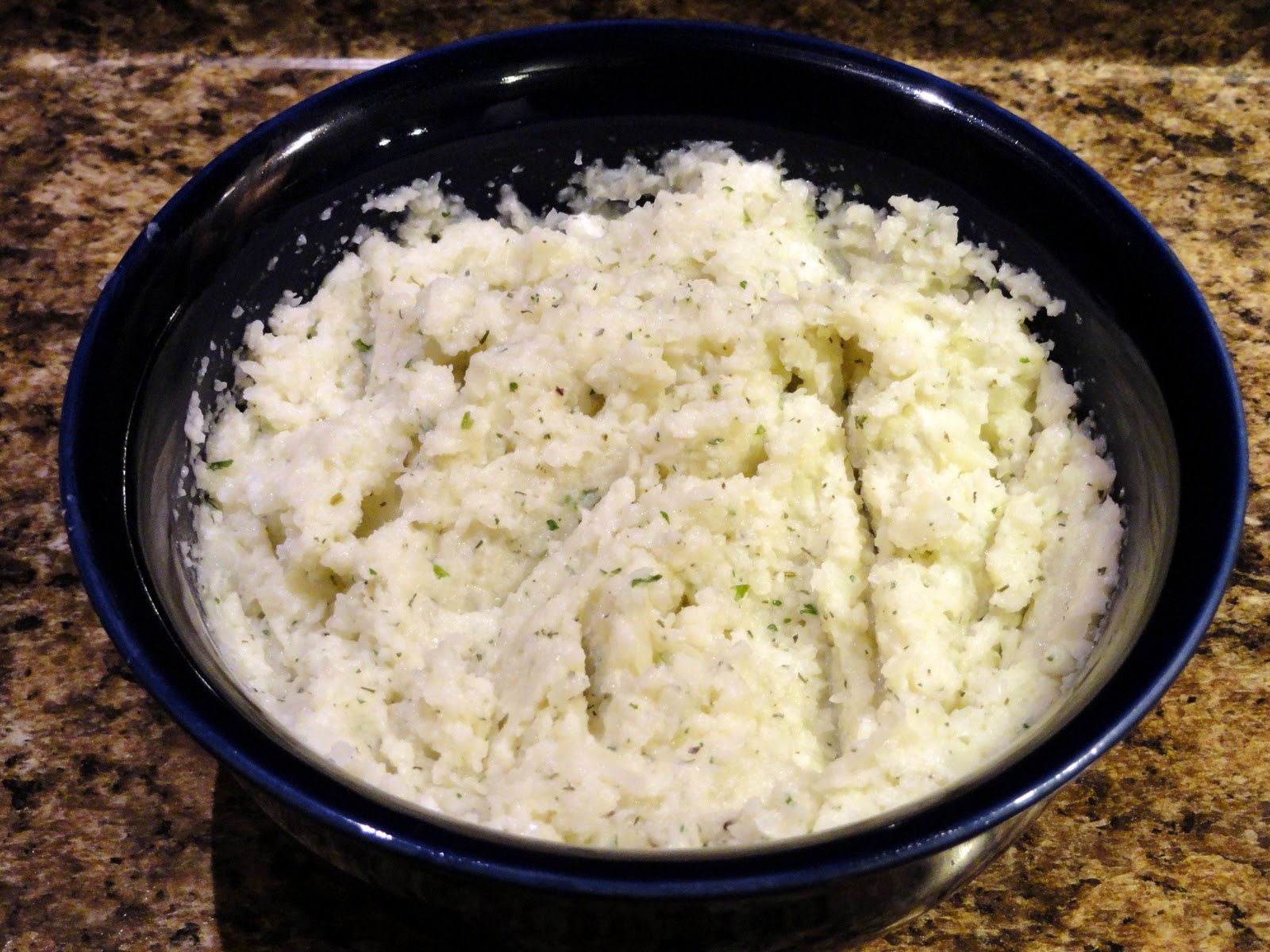 As Good As Gluten Ranch Mashed Cauliflower (Mock Mashed Potatoes)