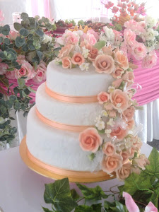 STACKED WEDDING CAKE (FONDANT)