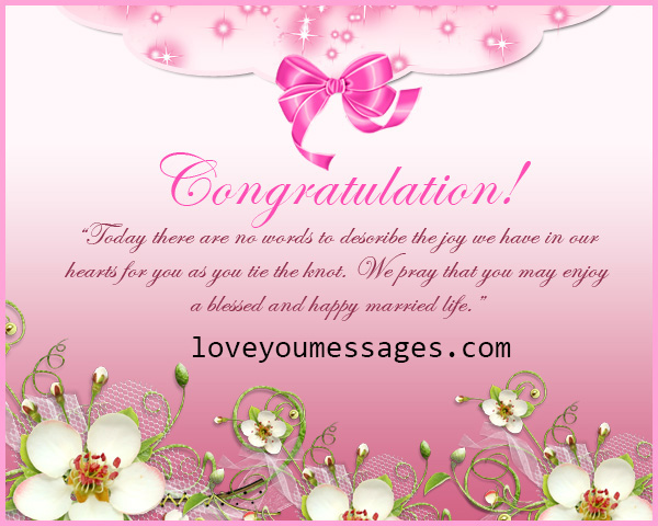 wedding congratulation messages - wedding wishes and paragraphs for ...