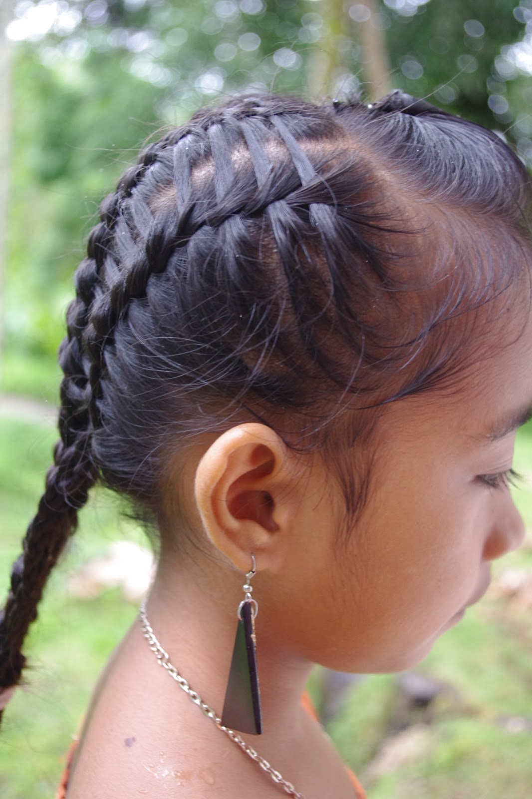 Braids & Hairstyles for Super Long Hair Micronesian Girl Basket Weave