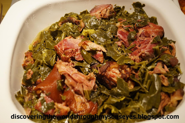 Hocks collard greens Discovering the World Through My Son's Eyes : Traditional Southern New Years Day Dinner
