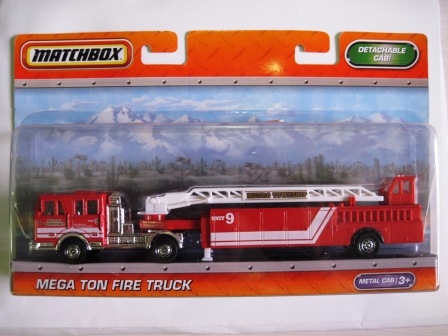 matchbox mega ton fire truck