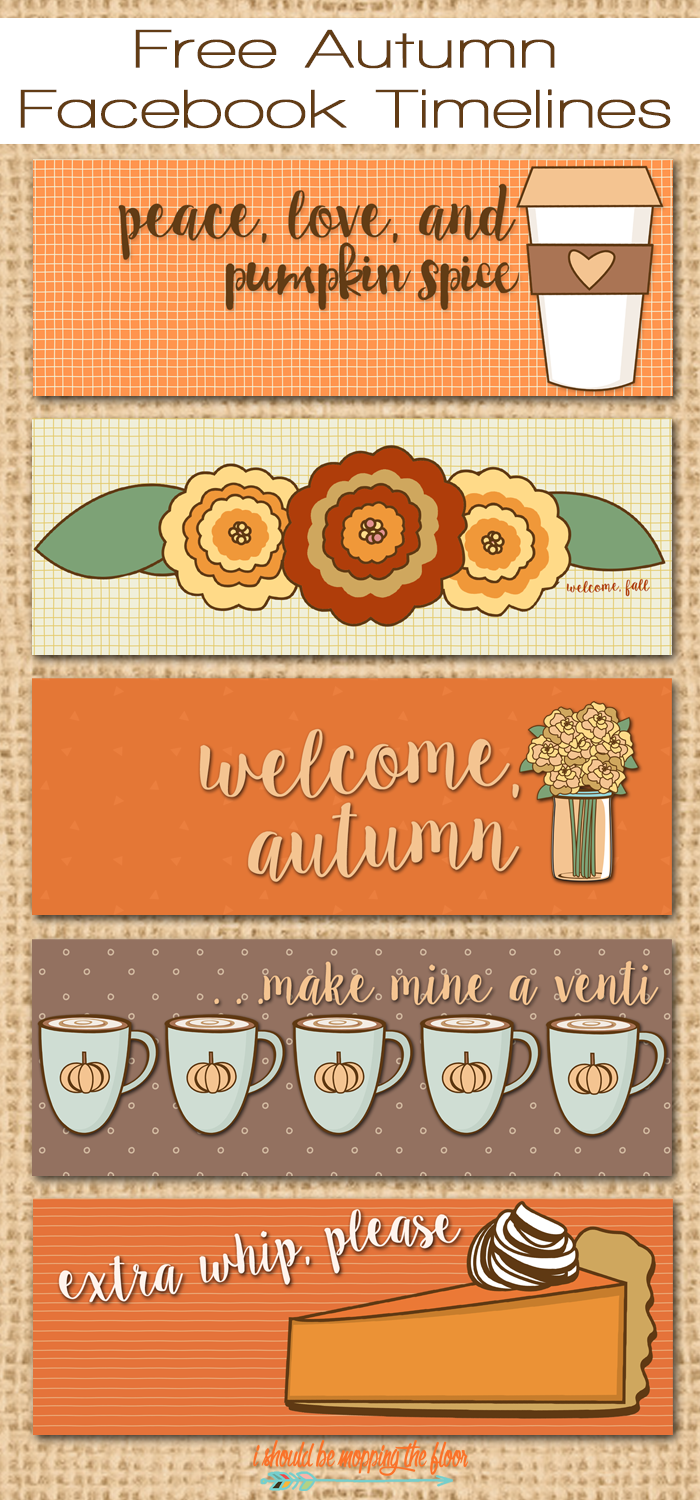 Free Autumn Facebook Timelines | Five styles to FALL-up your Cover | Instant Downloads