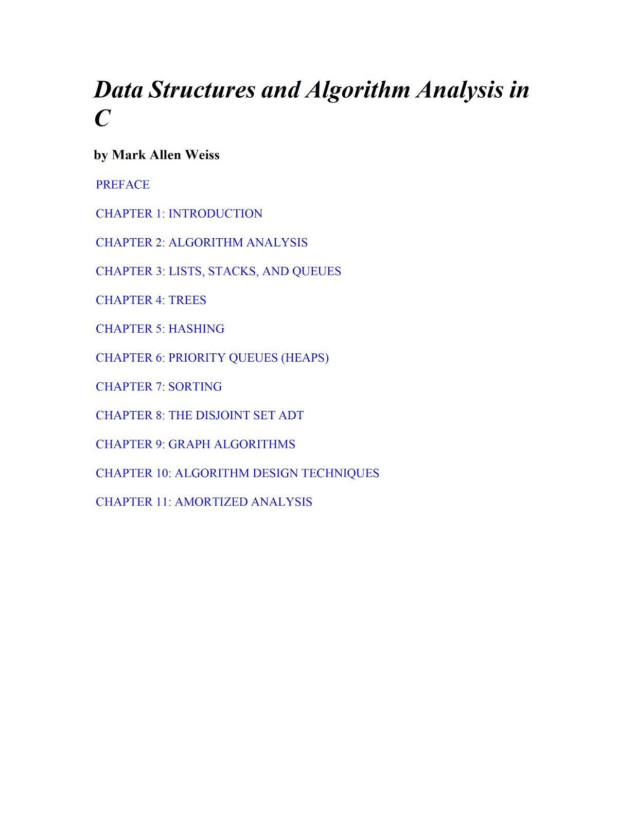 Author : Mark Allen Weiss ISBN-13 : ISBN-10 : For Courses : Data Structures & Algorithms Download : Click Here to Download