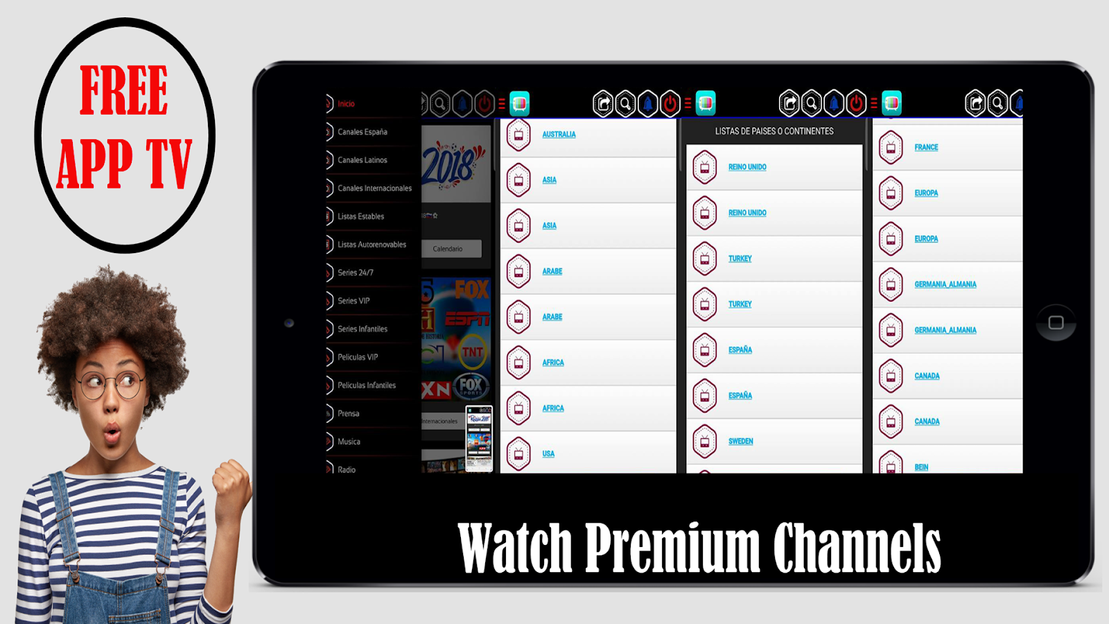 TV CABLE : FREE LIVE TV APP TO WATCH WORLD CHANNELS - IPTV DROID