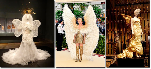 Vintage Thierry Mugler, current Katy Perry, Vintage John Galliano. Met Gala