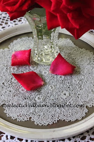 Eclectic Red Barn: Tatted doily preserved