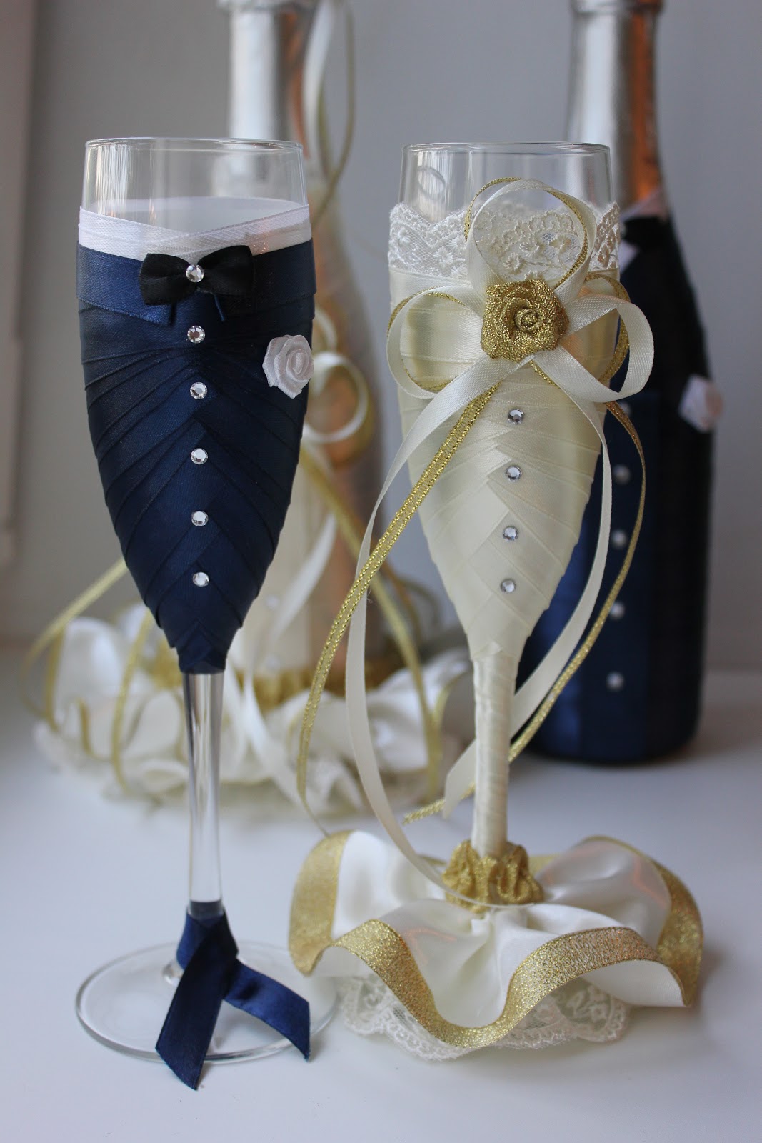 Украшаем свадебную бутылку своими руками мастер классы