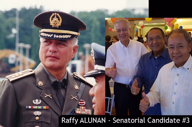 Senatorial Candidate Raffy Alunan : A Gentleman and an Officer