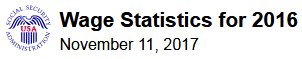 Social Security Wage Statistics