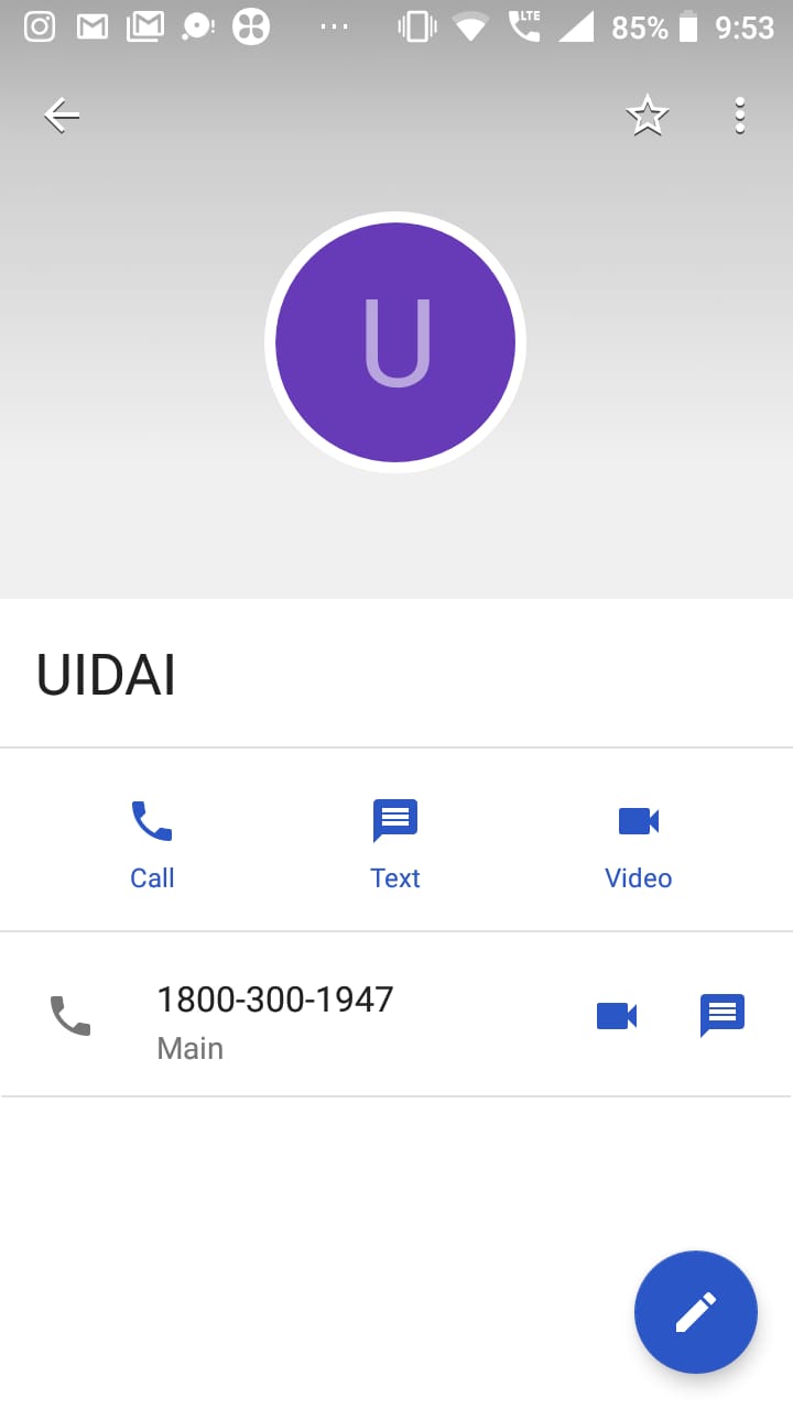 Google accidentally added UIDAI helpline number to Android phones