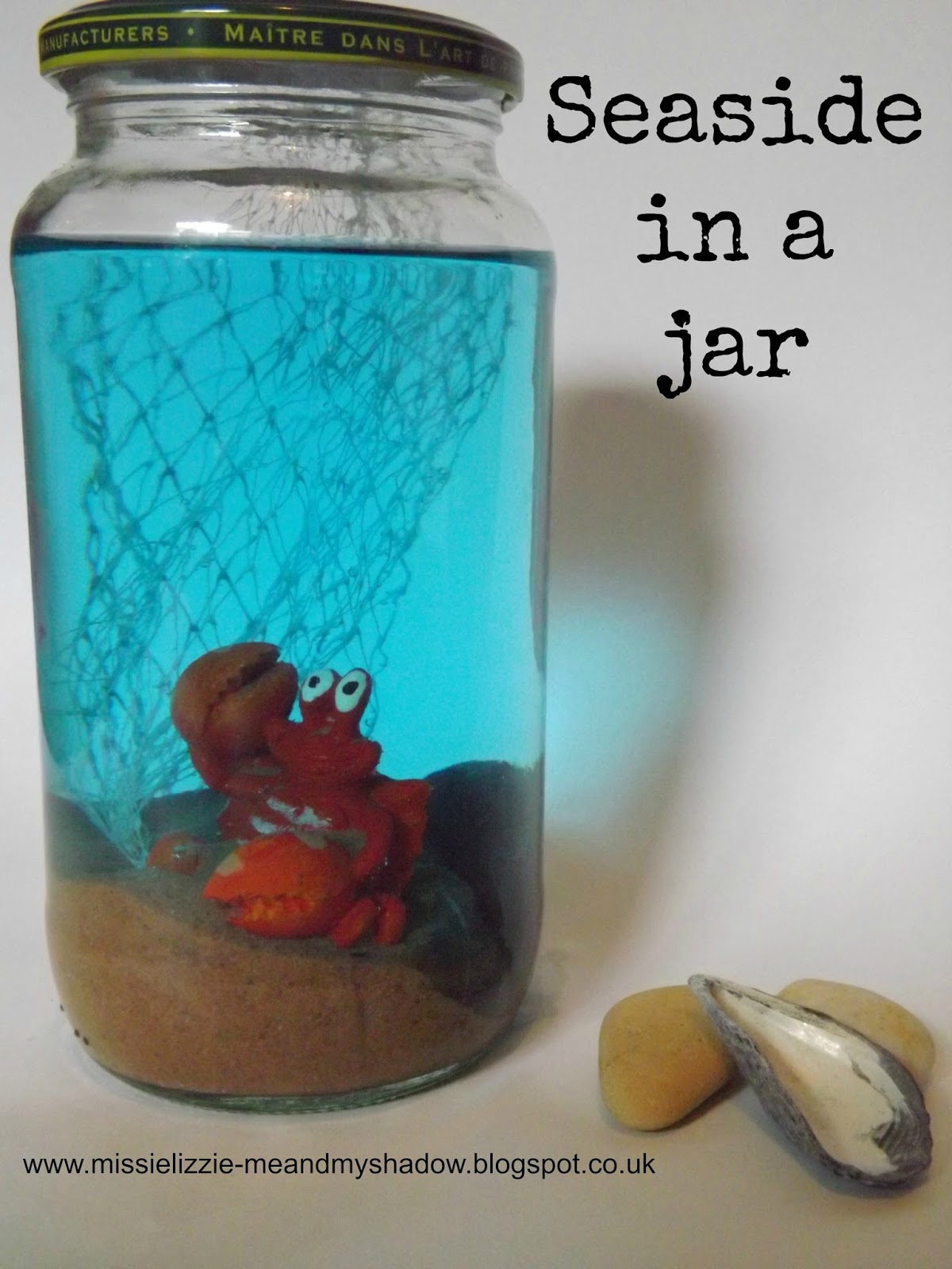 Me and my shadow Seaside in a jar summer holiday keepsake