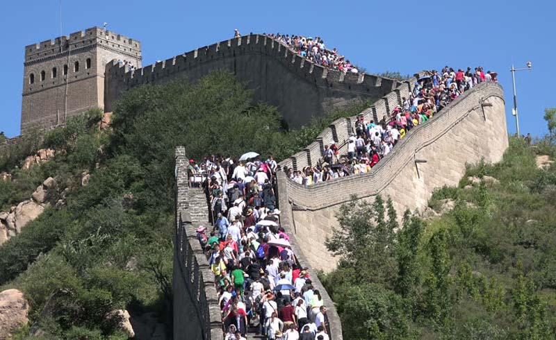 Some parts of China are very crowded, but others are almost empty.