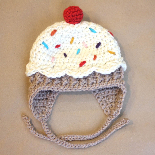 Crochet Cupcake Hat Pattern