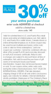 Free Promo Codes and Coupons 2020: Childrens Place Coupons
