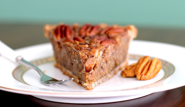 Healthy Vegan Maple Pecan Pie (refined sugar free) - Desserts with Benefits