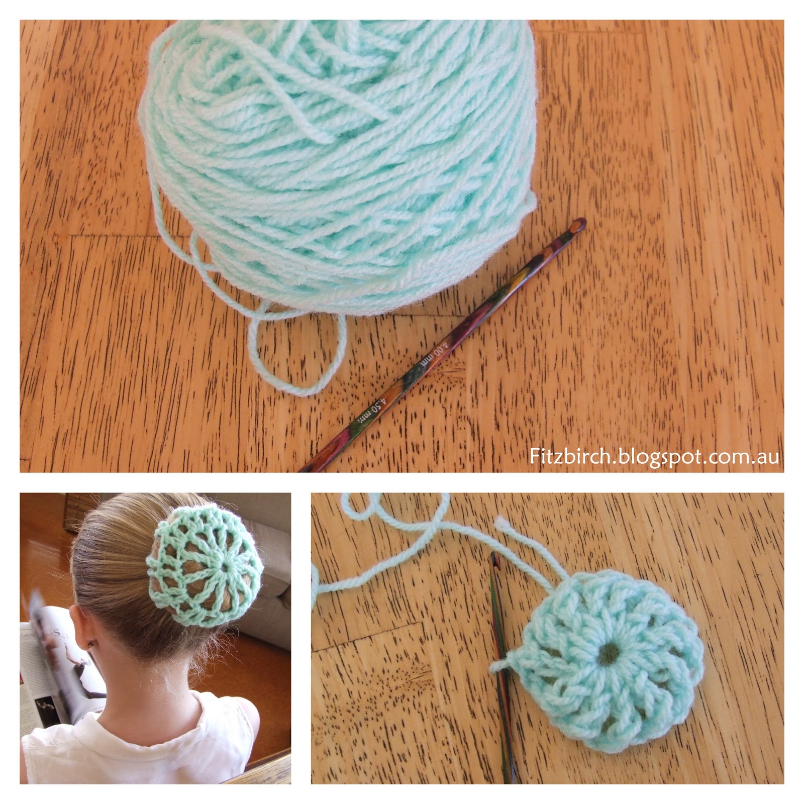 Louley Yarn Crochet Ballet Bun Cover