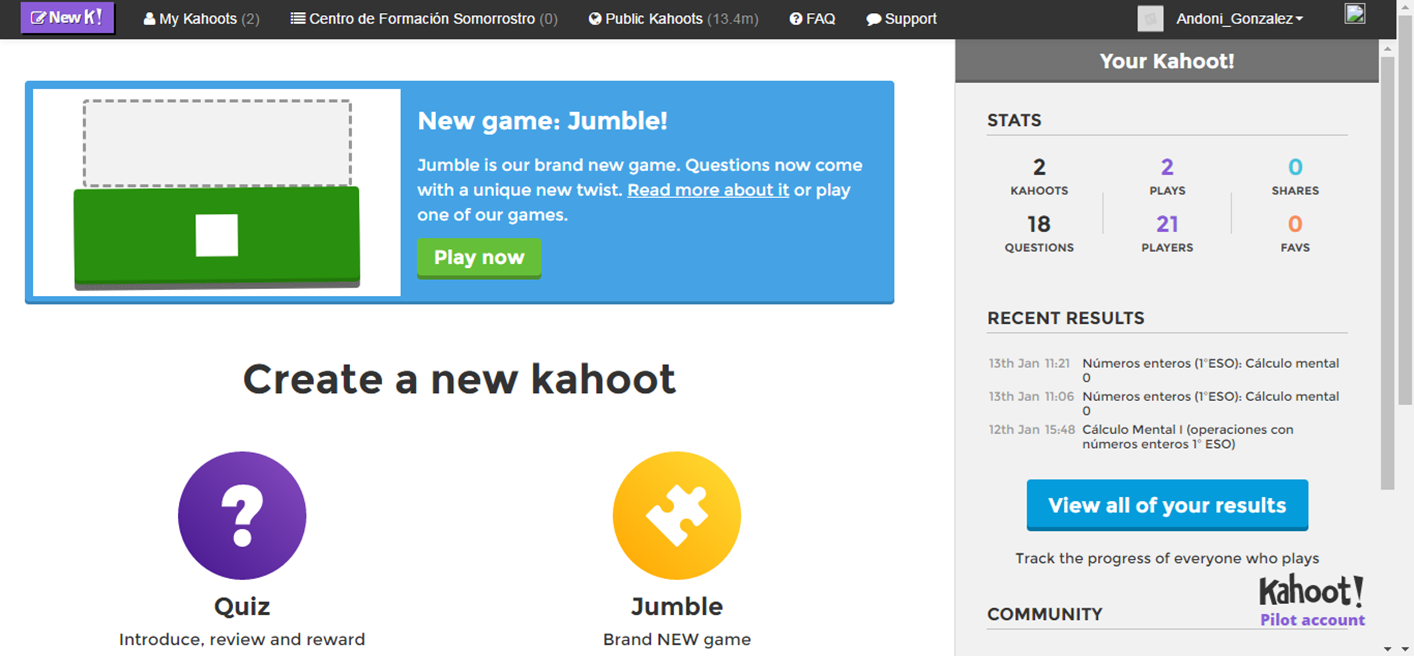 Somodospuntocero Gamificaci n En El Aula Primeros Pasos Con Kahoot