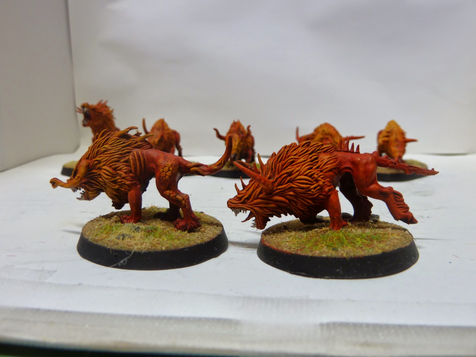 The Painted Dice Painting Exhibitions Flesh Hounds of Khorne