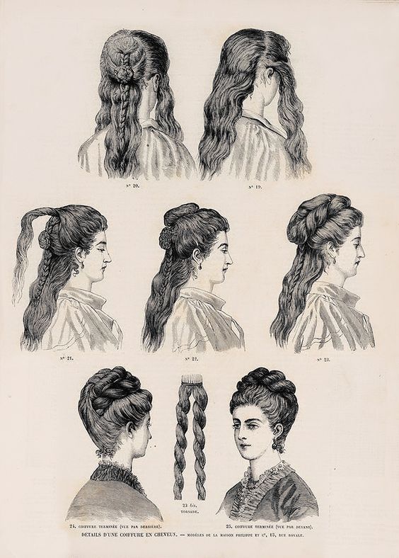 Getting ahead in history 19th century hair styling