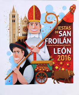 Cartel de las Fiestas de San Froilán 2016, en León. Castilla y León