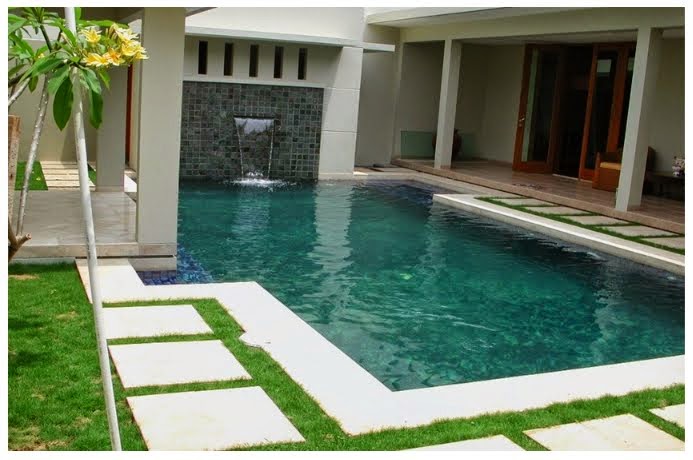 Desain rumah sederhana ada kolam renang minimalis idaman ...