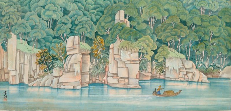 喜悅兒主義: 樂山樂水樂市場——再談台灣膠彩畫旗手郭雪湖