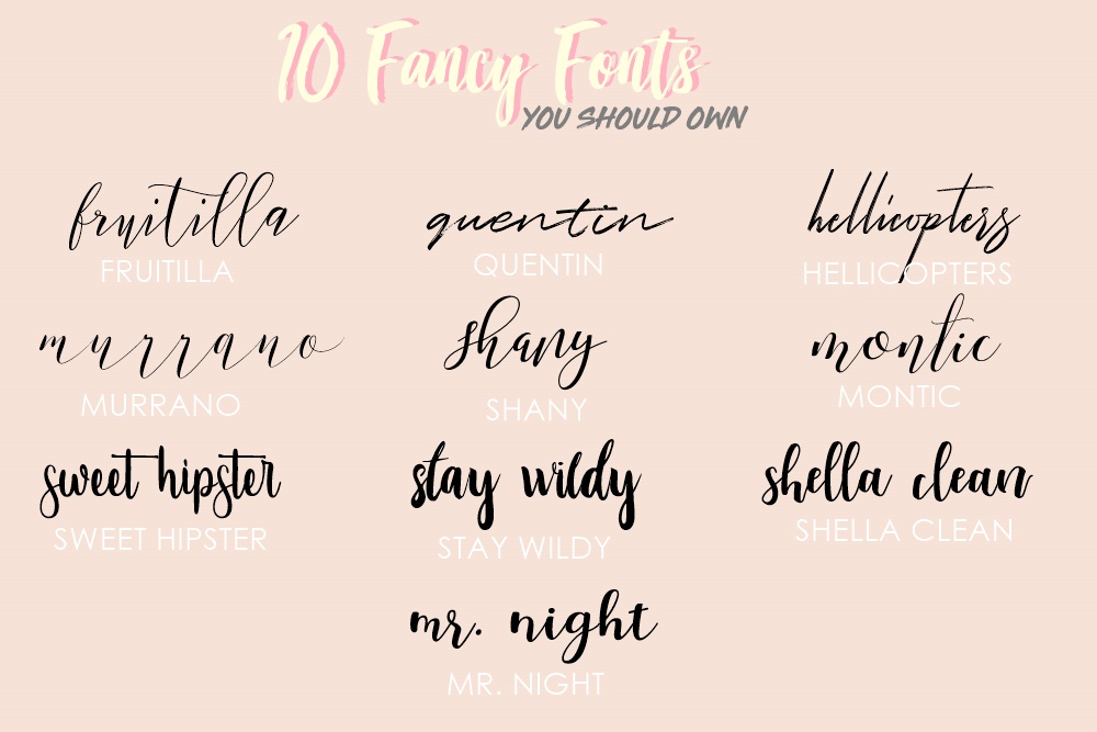 50 Handwritten And Calligraphy Fonts For Blogger Creative Designer