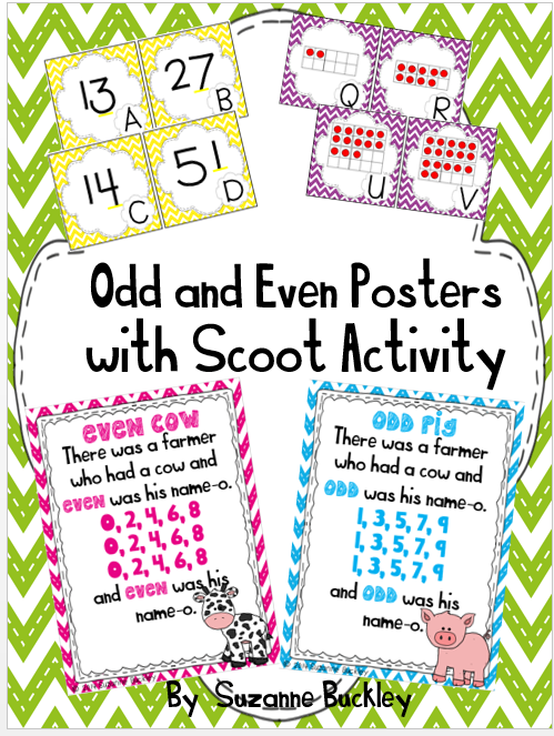 http://www.teacherspayteachers.com/Product/Odd-and-Even-Posters-with-Scoot-Activity-1352158