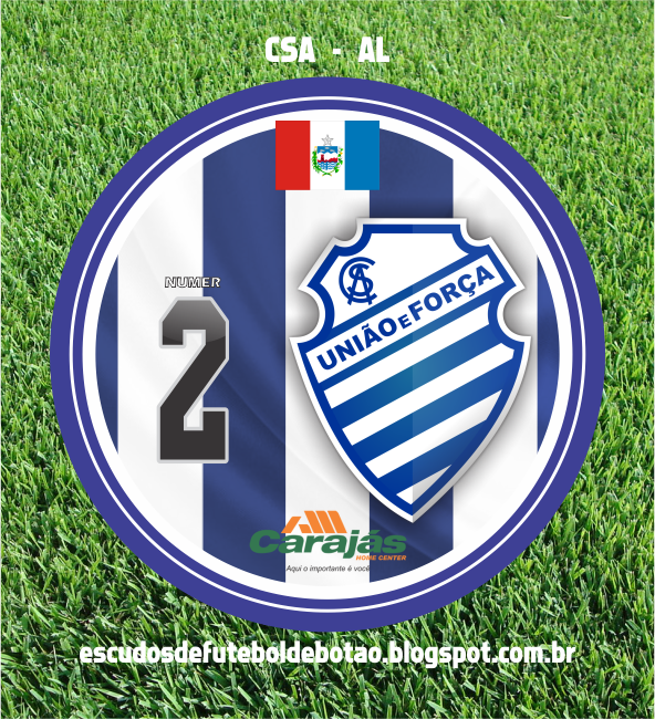 Escudos De Futebol De Botao Agora O Time Do Csa Com Uniforme 1