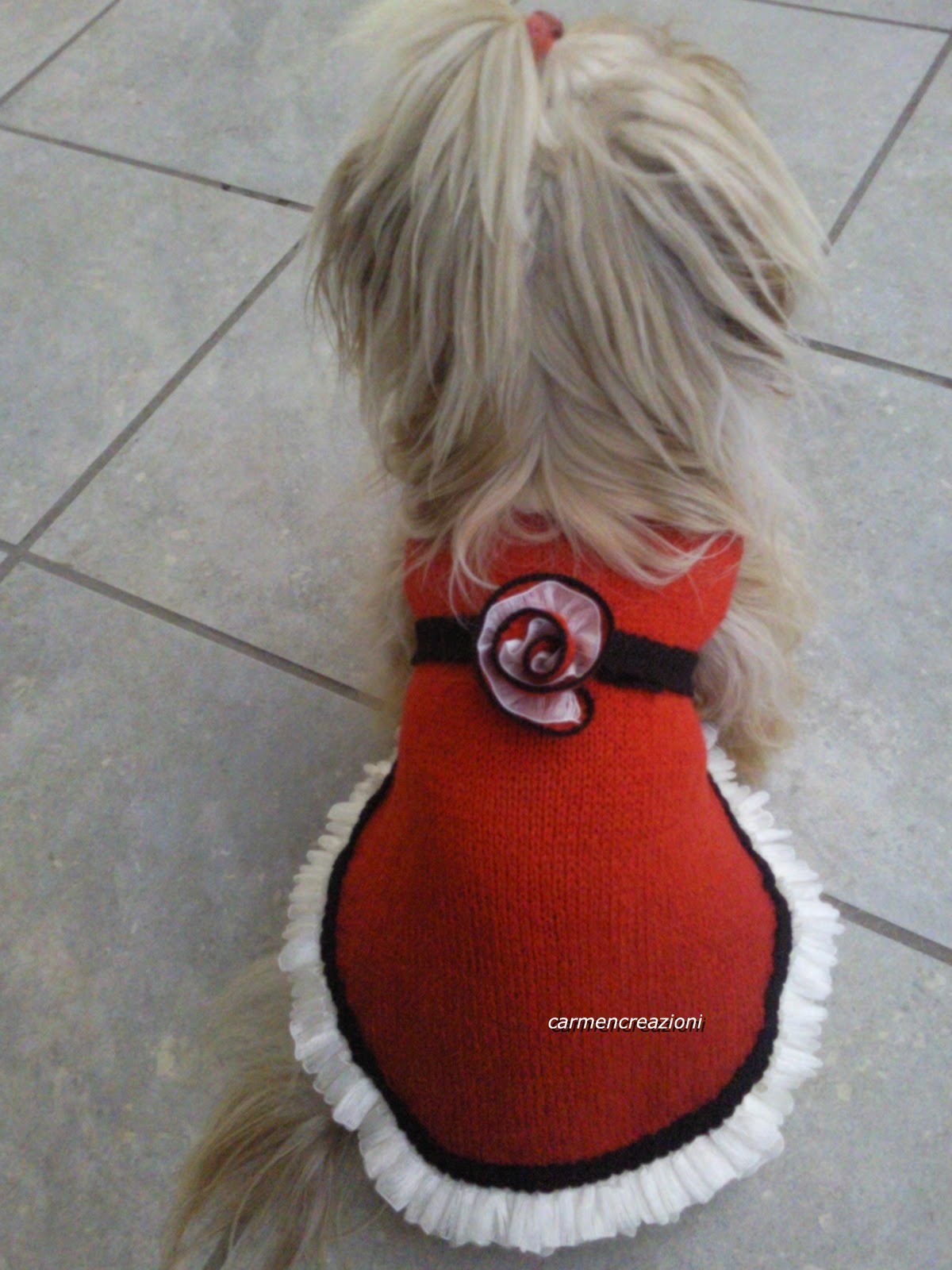 vestitino natalizio neonata