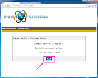 Installieren Sie PHP-Fusion 7 PHP CMS unter Windows XAMPP Tutorial 17