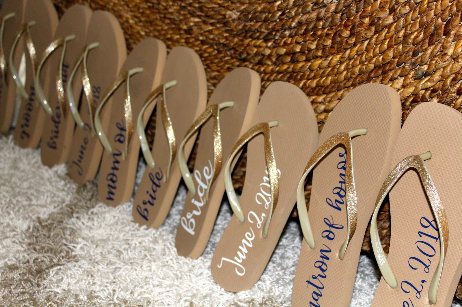 just married flip flops target