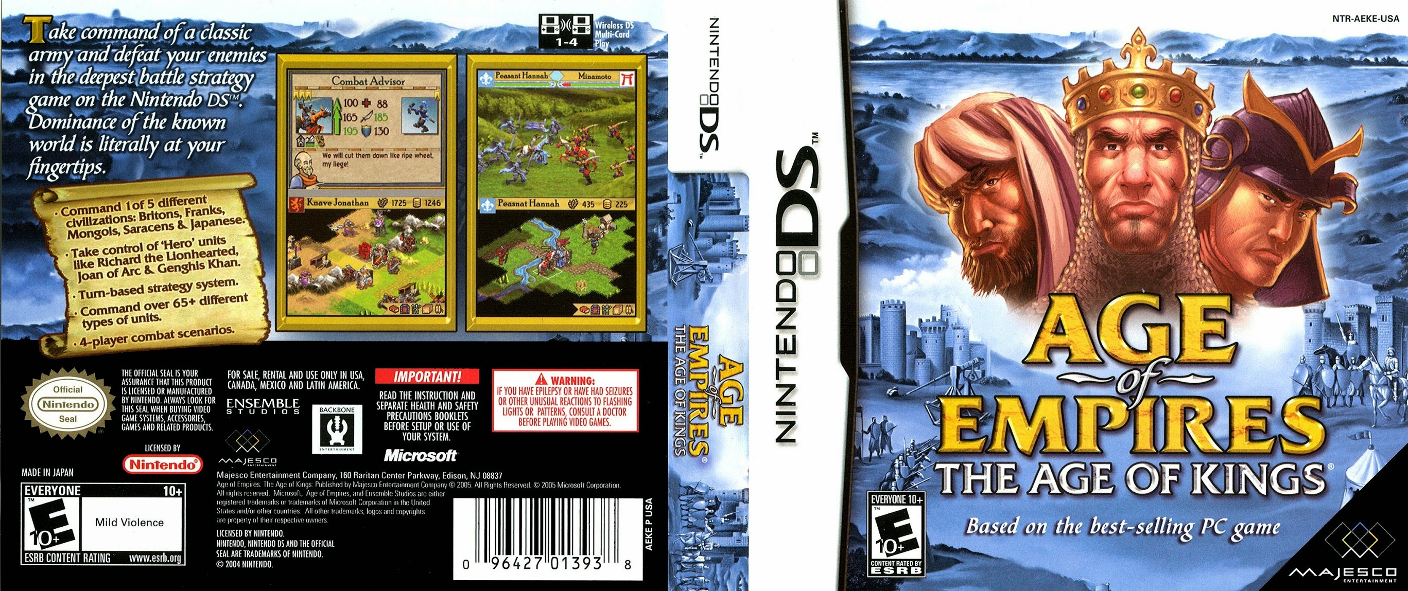 Age Of Empires The Age Of Kings Nintendo DS Ultra Capas