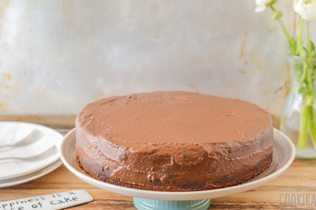 Chocolate cake with stout and Chocolate frosting