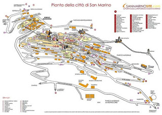 Mapa de San marino.