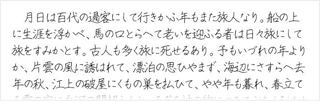 花鳥風月 - 商用可の水性ボールペンで書いたような丁寧な印象の日本語フォント