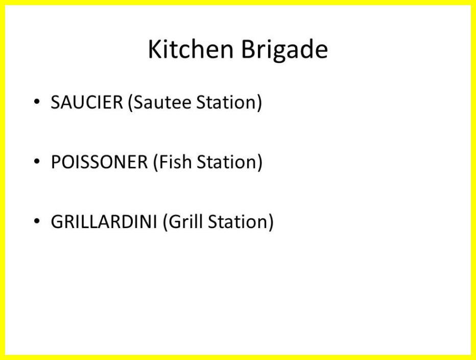 16 Modern Kitchen Brigade Definition N57S MAGDALENA MAY'S BLOG