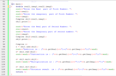 c++ program for complex numbers using class ~ C++ Programming Tutorial ...