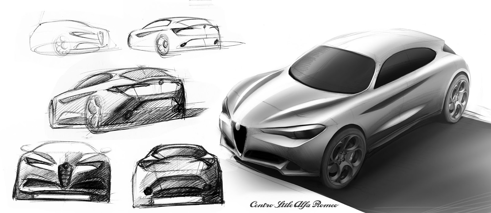 Alfa Romeo Stelvio sketches