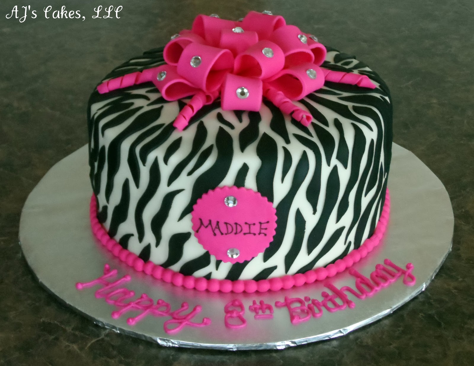 AJ's Cakes The Famous Pink Zebra Cake!