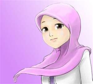 Kumpulan Gambar Kartun Akhwat Wanita Muslimah Cantik 