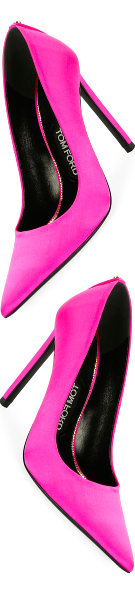 TOM FORD Pointed-Toe Satin 105mm Pump