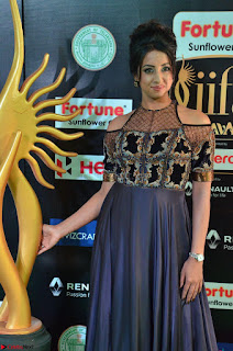 Sanjjanaa Galrani aka Archana Galrani in Maroon Gown beautiful Pics at IIFA Utsavam Awards 2017 06