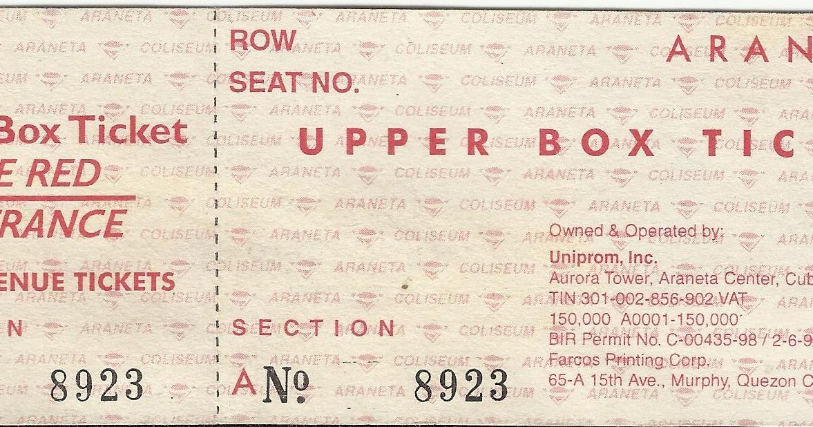 eraserheads collector ticket sangdaang jam the centennial concert